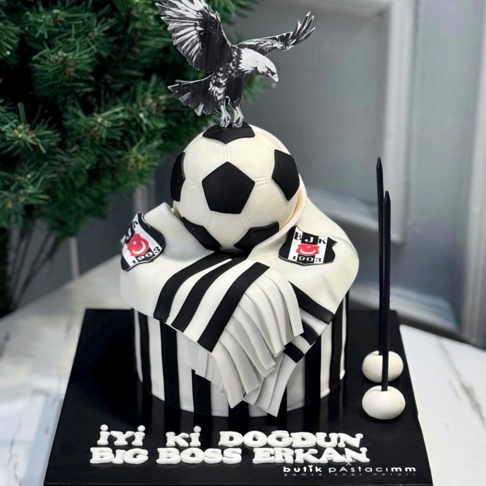 Beşiktaş Temalı Taraftar Pastası