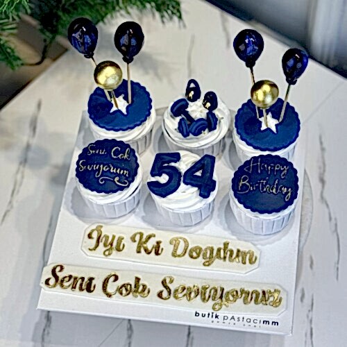 Erkeklere Özel Tasarım Cupcale
